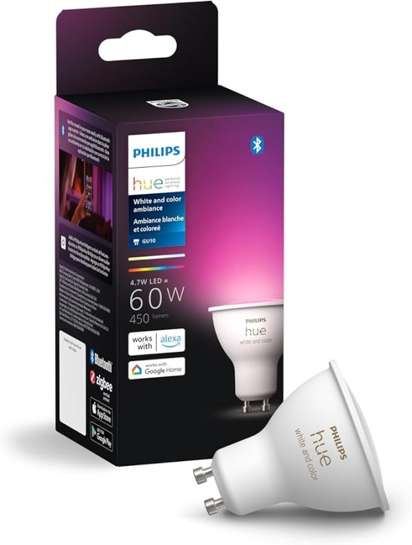 Philips Hue White and Color Ambiance Smart Bulb (GU10)